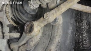 Замена сайлентблоков передних поперечных рычагов. Лада Калина (Lada Kalina - AvtoVAZ)