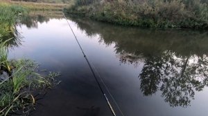 Рыбалка кастинговым ультролайтом на маленькой речке на Дроп-Шот