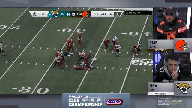 Madden 20 | Drini vs Joke | Maddden NFL 20 Club Championship - AFC Conference Final смотреть онлайн