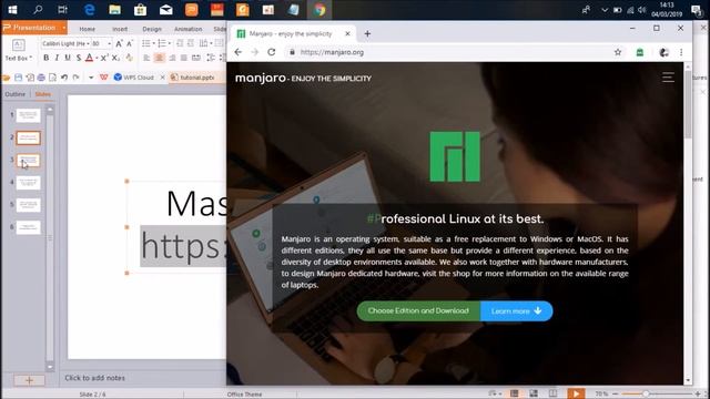 Download Linux Manjaro KDE Edition Desktop смотреть онлайн