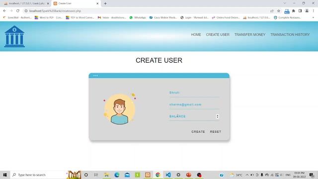 Basic Banking System | The Sparks Foundation | Web Development intern task-1 | #GRIPJUNE22 смотреть онлайн