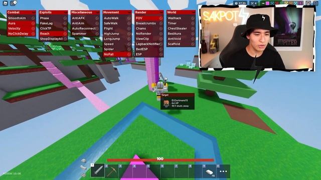 (2023 Pastebin) BEST Working Roblox Bedwars Script GUI *Fly, Killaura, ESP* смотреть онлайн