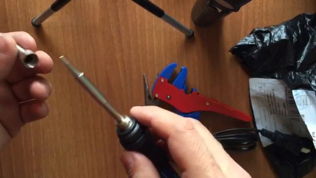 Паяльник и отжыматель кабеля с AliExpress смотреть онлайн