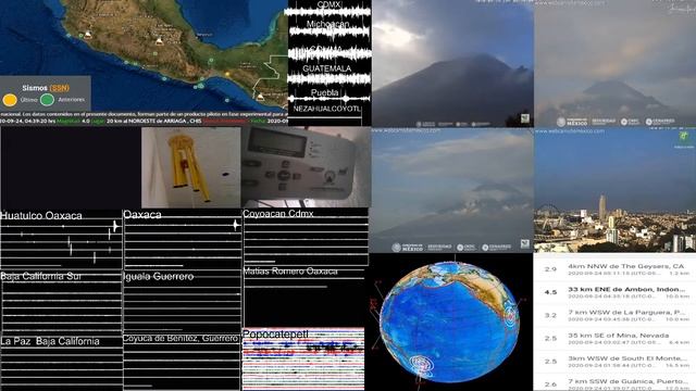 Monitor Sismico Y Volcanico Mexicano [Popocatepetl Sismogramas Y Mas En Vivo 24/7] смотреть онлайн