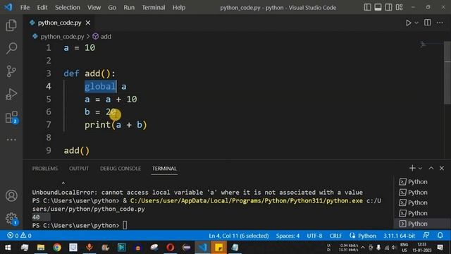 Python Tutorial #23 - Global Keyword in Python Programming смотреть онлайн