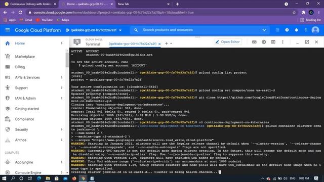 Qwiklab:Continuous Delivery with Jenkins in Kubernetes Engine[GSP051] смотреть онлайн