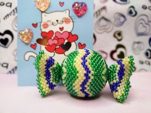 Мастер-класс "Конфетка с волнами". Мозаичное плетение. Часть 1-3.