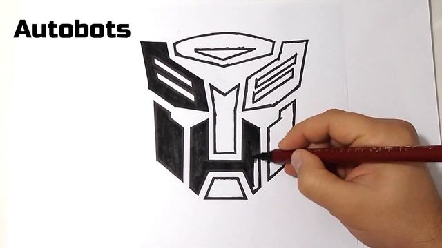How to Draw Autobots and Decepticons Logos | Transformers Symbols смотреть онлайн