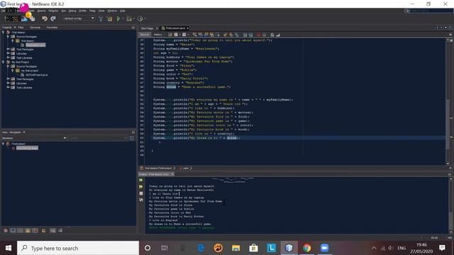 Matas, 11 y.o. - My first Java Application смотреть онлайн