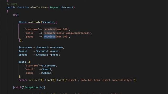 Specific validation in Laravel example смотреть онлайн