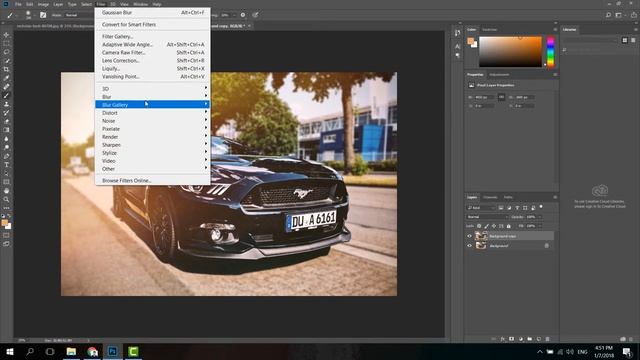 Using Gaussian blur, Motion blur & Box blur [Tamil] Learn Photoshop CC - BASIC 16 смотреть онлайн