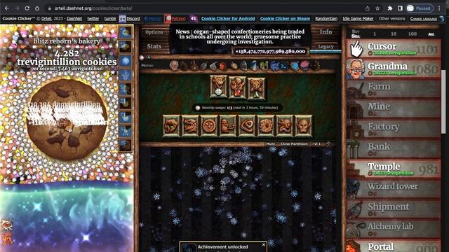 My Cookie Clicker 7.6 Trevigintillion Combo [300 Billion Years Worth Of Idle Production]