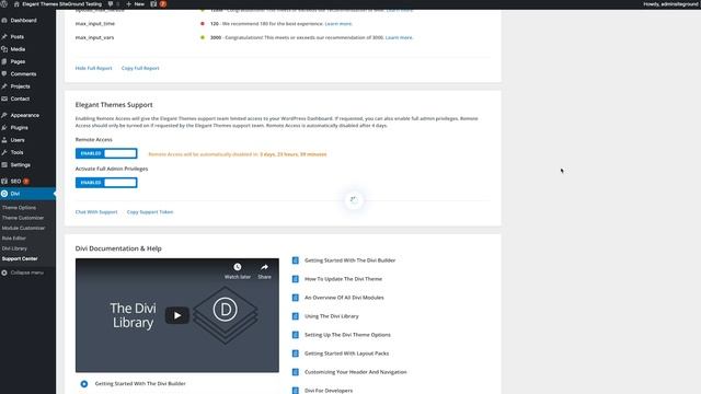 Introducing The Divi Support Center. Including Safe Mode, System Status And Remote Access смотреть онлайн