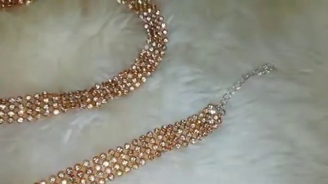 Чокер и браслет из страз. смотреть онлайн