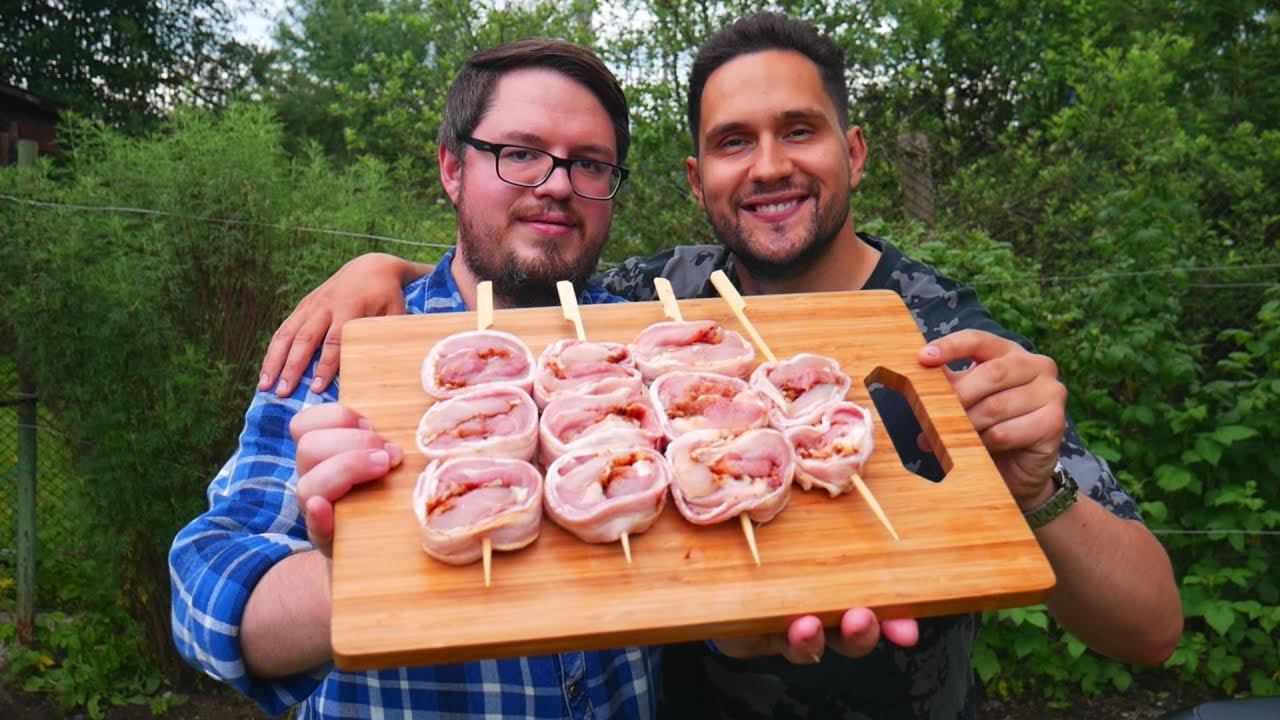 Cочный рулет-шашлык на огне. В гостях Дмитрий Rus Grill смотреть онлайн