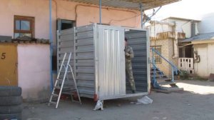 Контейнер сборно-разборный квадрат 2,25м -- Установка ("сборка") за 24мин