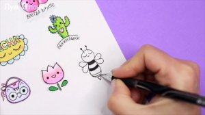 10 DIY ВЕСЕННИЕ НАКЛЕЙКИ  своими руками!  Наклейки БЕЗ КЛЕЯ и двустороннего скотча - 2 способа!