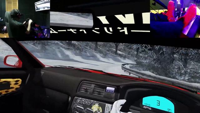 ** VR ** Assetto Corsa rate my driving No handbrake pov drifting tsukuba in the snow смотреть онлайн
