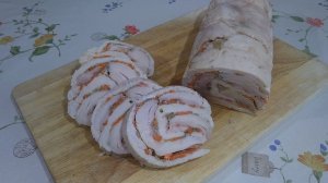 Куриный рулет.