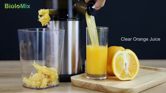 BioloMix 200W 40RPM Stainless Steel Masticating Slow Auger Juicer Specs - Test - Price смотреть онлайн