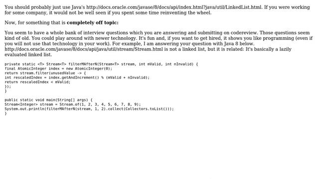 Code Review: Repeatedly skip M nodes then delete N nodes then skip M nodes and so on смотреть онлайн