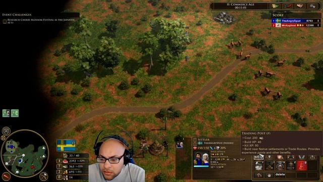 Age of Empires 3 Definitive Edition - The Angry Spud (Sweden) vs. MickyGhost (Lakota) смотреть онлайн