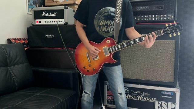 [EZGUITARS.NET] DIAMOND HEAD Brian Tatler tribute NWOBHM Flying V Les Paul guitar Lightning Nations смотреть онлайн