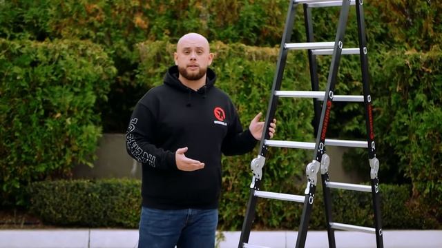 Лестница мультифункциональная трансформер 4х4; 4х3; 4х2. Видеоинструкция