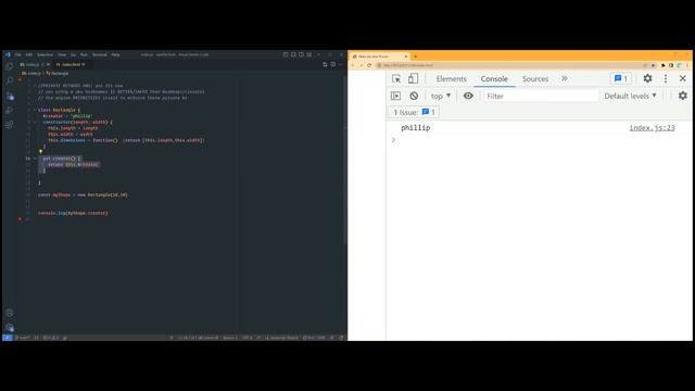 JS - How Private Properties Getter Setters Work смотреть онлайн