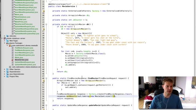 Movie Database Tutorial (CN1RPC) смотреть онлайн