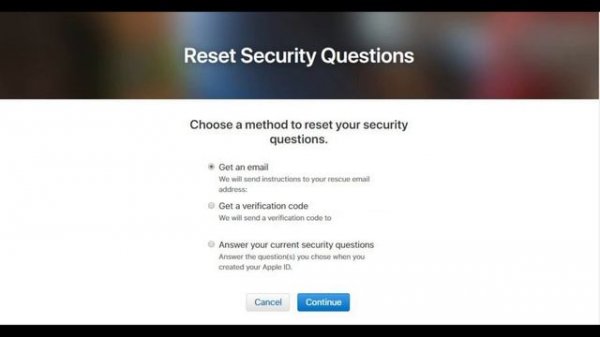 How to Reset Apple ID Security Questions