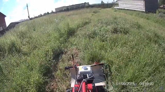 Покос травы, мотоблок Агат смотреть онлайн