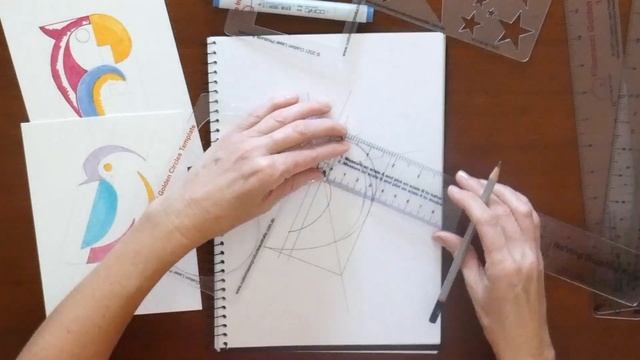 How to use the CLPA Fibonacci Golden Templates to draw a logo. смотреть онлайн