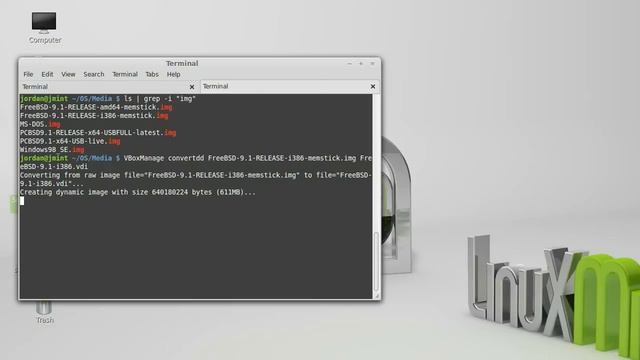 Convert a USB Image to VDI for VirtualBox смотреть онлайн