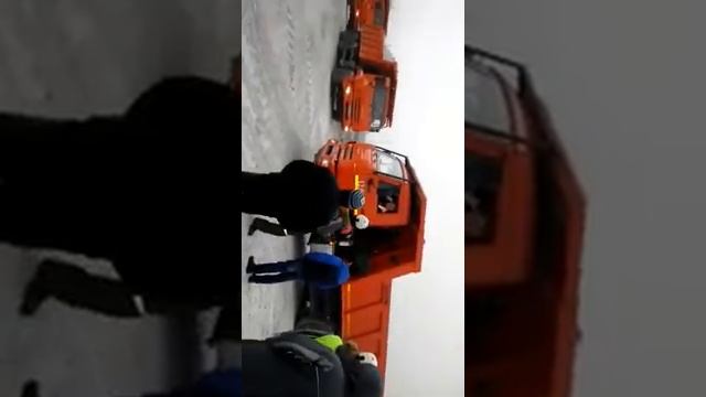 Вывоз ангидрита с шахты 