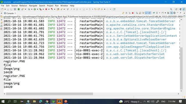 Upload Image and File on Server using Spring Boot API смотреть онлайн
