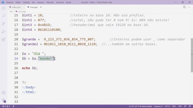 PHP: Aula 4.1: Comando echo e strings смотреть онлайн