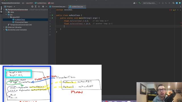 Temperature Conversion Example:Creating a Class and Calling it from your Main Method in Java смотреть онлайн