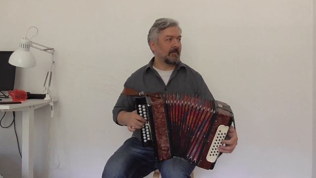 Пинежская Выянка, наигрыш на гармони хромке. Russian Diatonic Accordion. смотреть онлайн