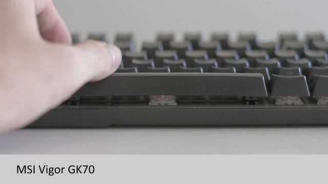 Клавиатуры MSI GK80 и GK70. Сравнение стабилизаторов пробела смотреть онлайн