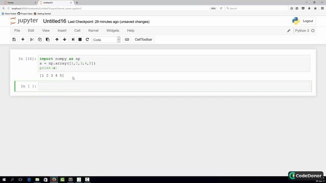 92 Creating Numpy Array смотреть онлайн