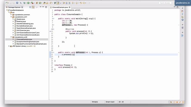 Java 8 Lambda Basics 19 - Closures in Lambda Expressions смотреть онлайн