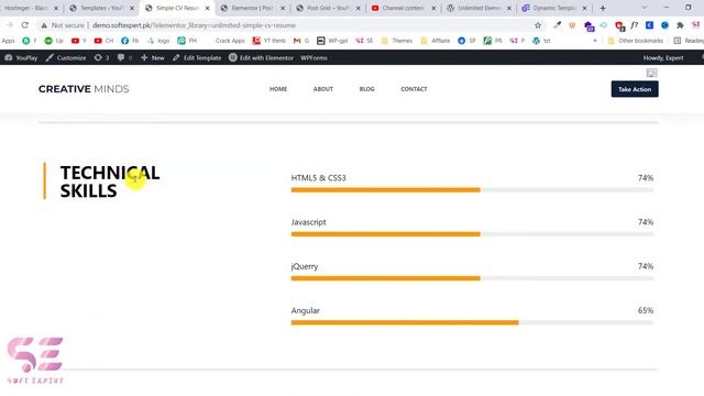 Create CV in One Click using Elementor - Free Resume templates смотреть онлайн
