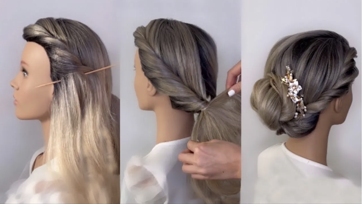 Пройстой способ сделать пучок смотреть онлайн