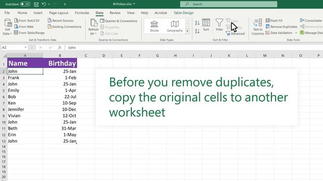 Excel - Filter for unique values or remove duplicate values смотреть онлайн