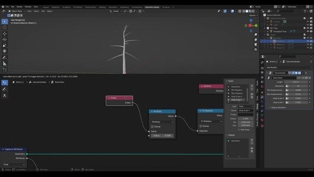 Blender - Procedural Trees with Geometry Nodes - Part 2/3 смотреть онлайн