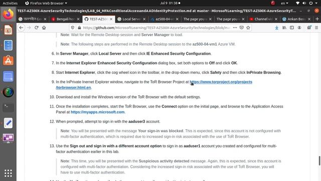 AZ500X Azure Security Technologies Lab 04: Exercise 3: Implement Azure AD Identity Protection смотреть онлайн