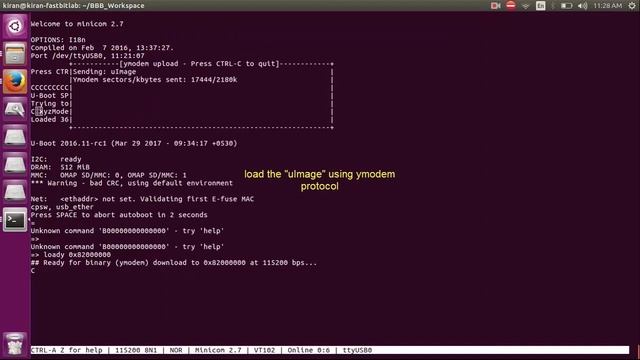 Beaglebone Black Serial booting procedure ( UART BOOT ) смотреть онлайн