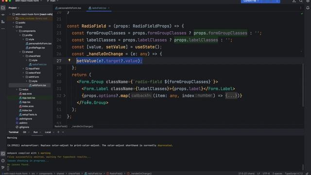 Part 5 - react-hook-form - Radio button смотреть онлайн
