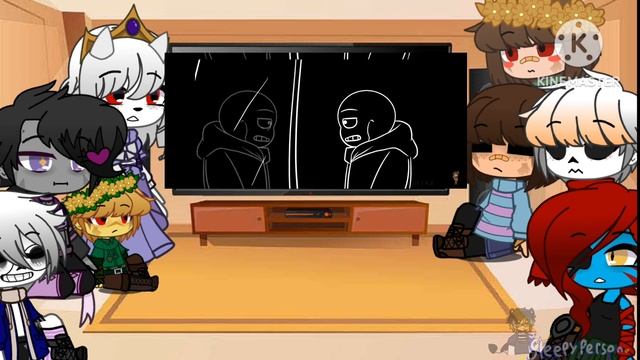 Undertale reacts to sans смотреть онлайн